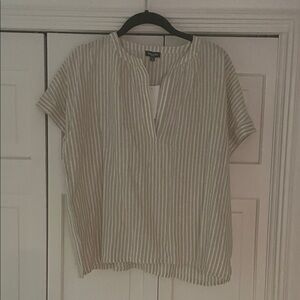 Splendid Cream Striped Blouse